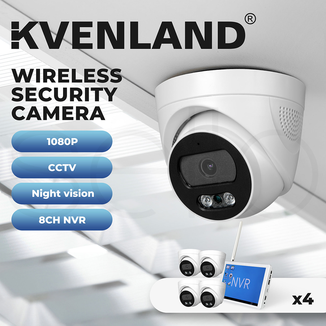 4x 8x Security Camera Wireless 1080P with Monitor Wifi CCTV 8CH NVR Night Vision - Picture 74 of 161