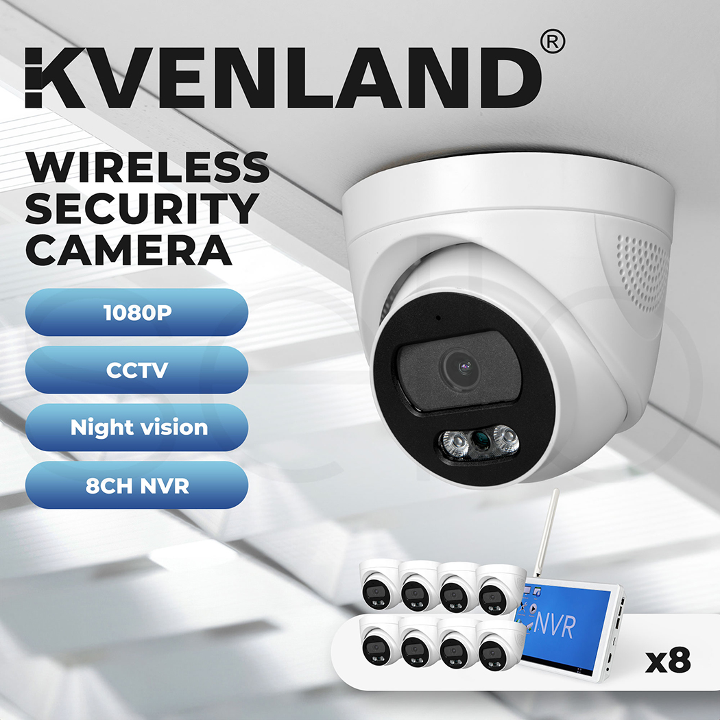 4x 8x Security Camera Wireless 1080P with Monitor Wifi CCTV 8CH NVR Night Vision - Picture 146 of 161