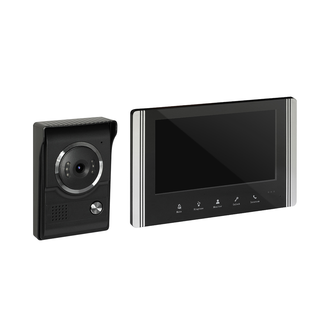 TopSellers-Wireless Video Doorbell - 7" Monitor with Night Vision & Security