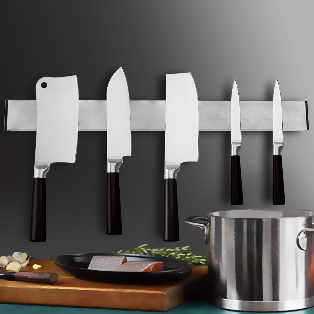 TOQUE Magnetic Wall Mount Knife Holder Utensil Rack Kitchen Chef Tool 30cm