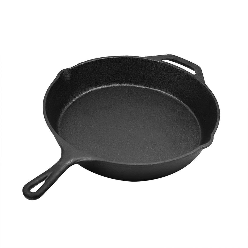 TopSellers-Cast Iron Frying Pan - Non Stick 29.7cm Induction Safe Cookware