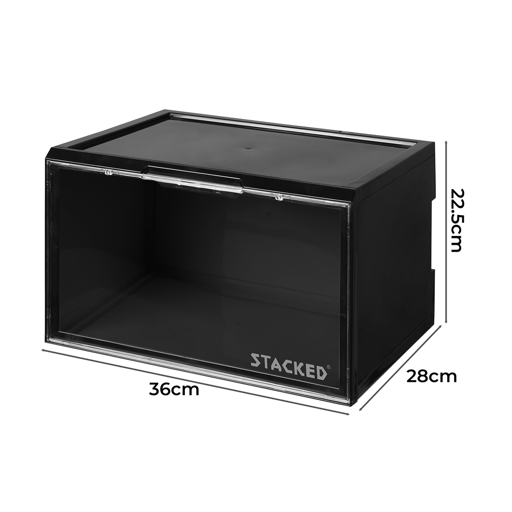 Stacked Premium Sneaker Display Case Led Shoe Boxes Voice Control Anti-oxidation - Picture 12 of 58