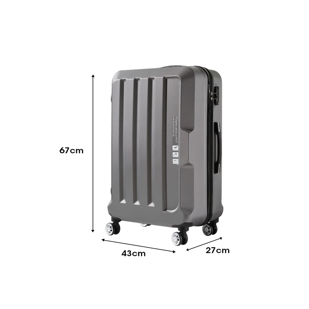 Slimbridge 24" Travel Luggage Lightweight Check In Cabin Suitcase TSA Lock Carry