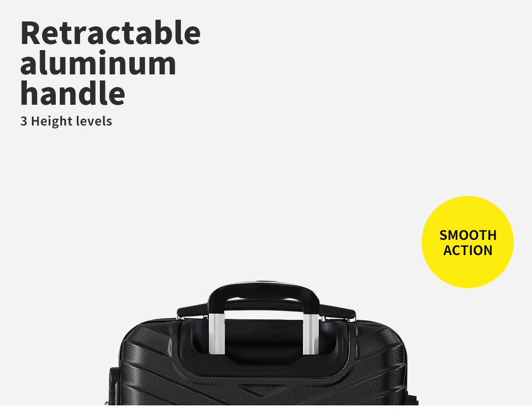 Slimbridge Luggage Trolley Carry On Suitcase Travel 20" 24" 28" TSA ABS