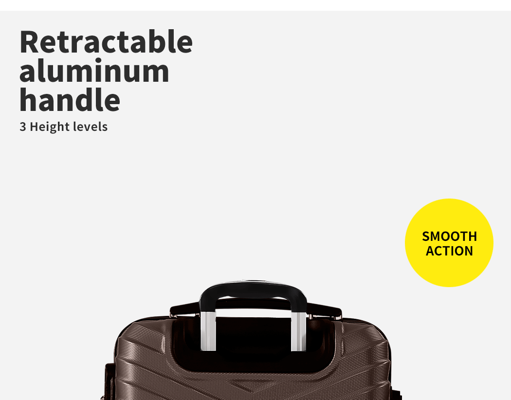 Slimbridge Luggage Trolley Carry On Suitcase Travel 20" 24" 28" TSA ABS