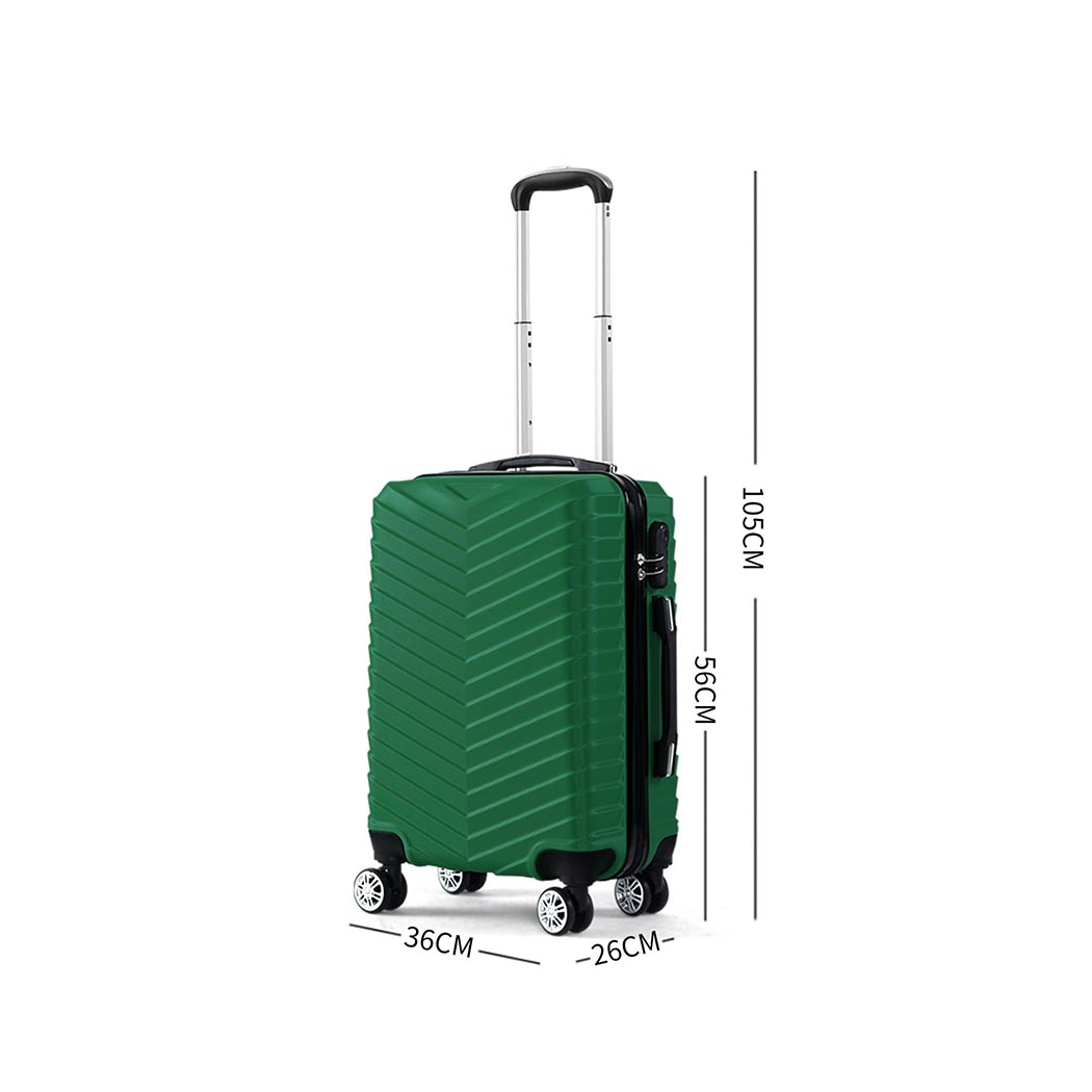 Slimbridge 20" Travel Luggage Suitcase Case Carry On Bag Lightweight Trolley