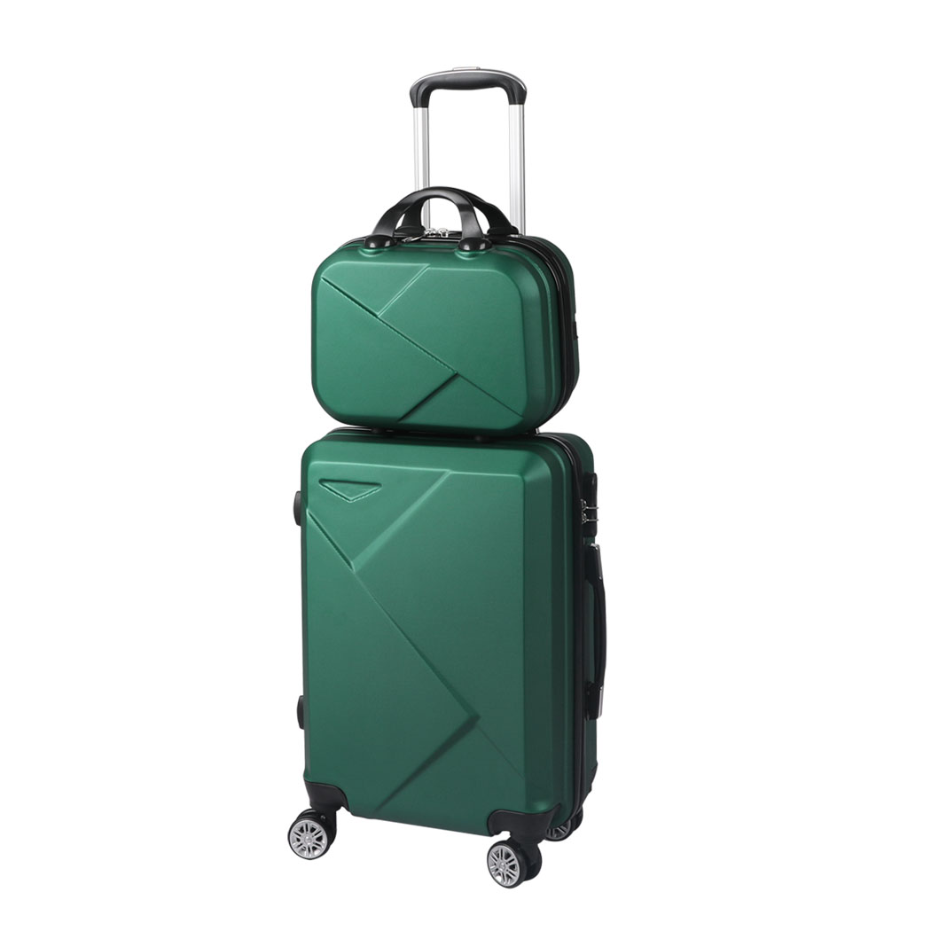 Slimbridge 2Pcs 20"Travel Luggage Set 12"Hand Baggage Carry On Suitcase Bag Case - Picture 47 of 95