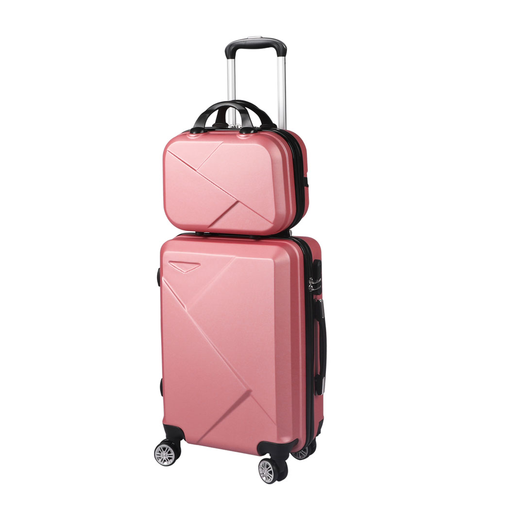 Slimbridge 2Pcs 20"Travel Luggage Set 12"Hand Baggage Carry On Suitcase Bag Case - Picture 95 of 95