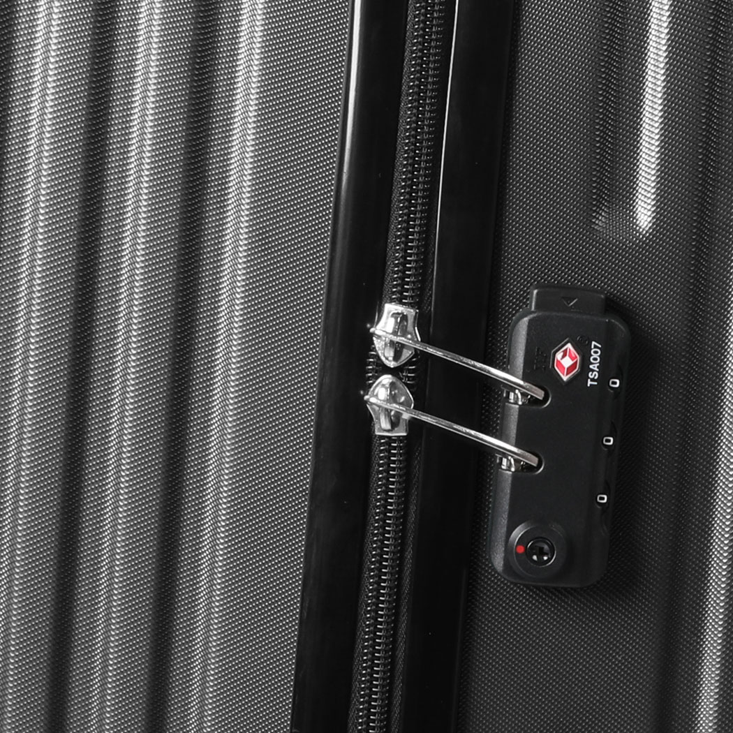 Slimbridge 28" Luggage Suitcase Code Lock Hard Shell Travel Carry Black Bag