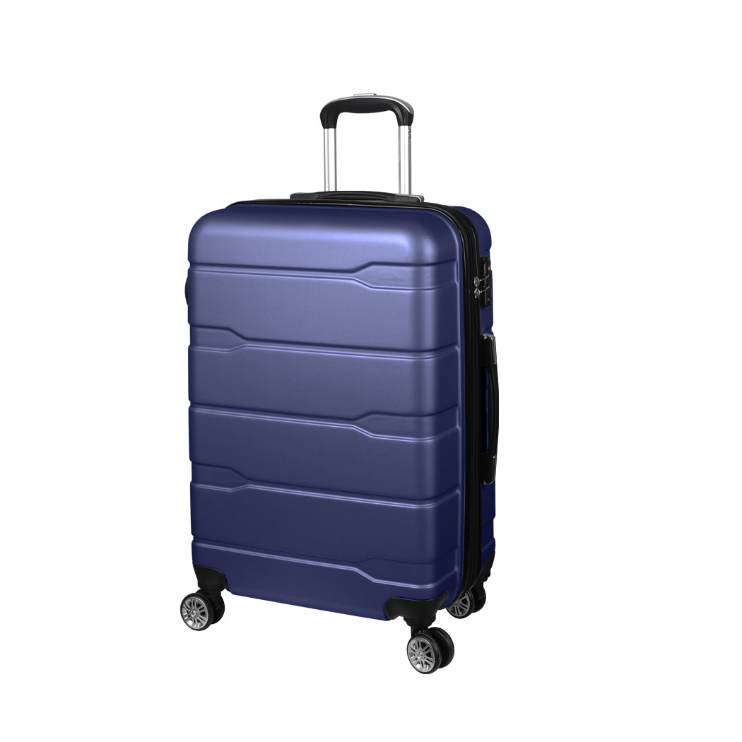 TopSellers-Expandable Luggage Navy - 28 Inch Lightweight Scratch Proof Suitcase