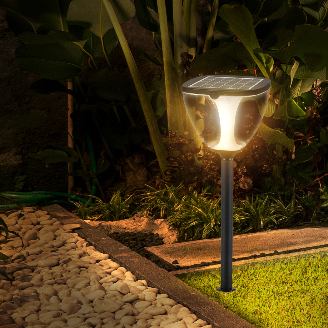 EMITTO LED Solar Powered Garden Lights Pathway Landscape Lawn Lamp Patio 80cm