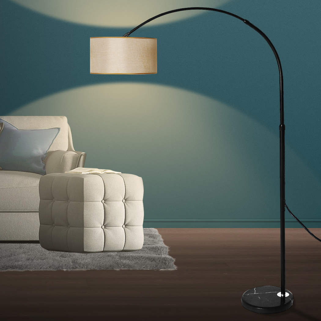EMITTO Modern LED Floor Lamp Reading Light Free Standing Adjustable Marble Base