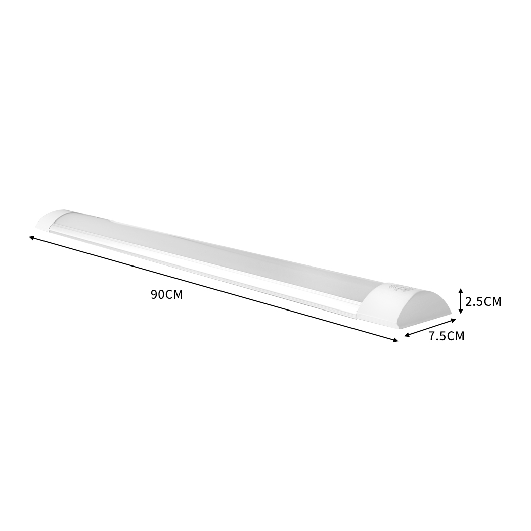 EMITTO LED Batten Light Ceiling Wardrobe Bookshelf Microwave Sensor Daylight 30W