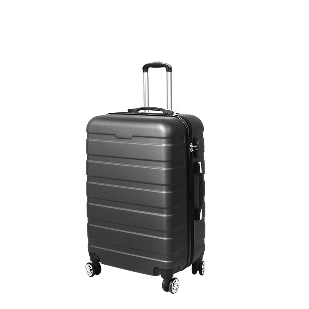 TopSellers-28 Inch Luggage Case - Ultra Light Grey Scratch Proof Suitcase