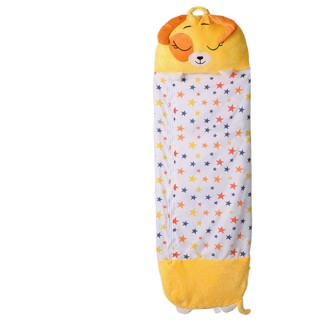 TopSellers-Pillow Sleeping Bag - Large Soft Yellow Child Cozy Fun