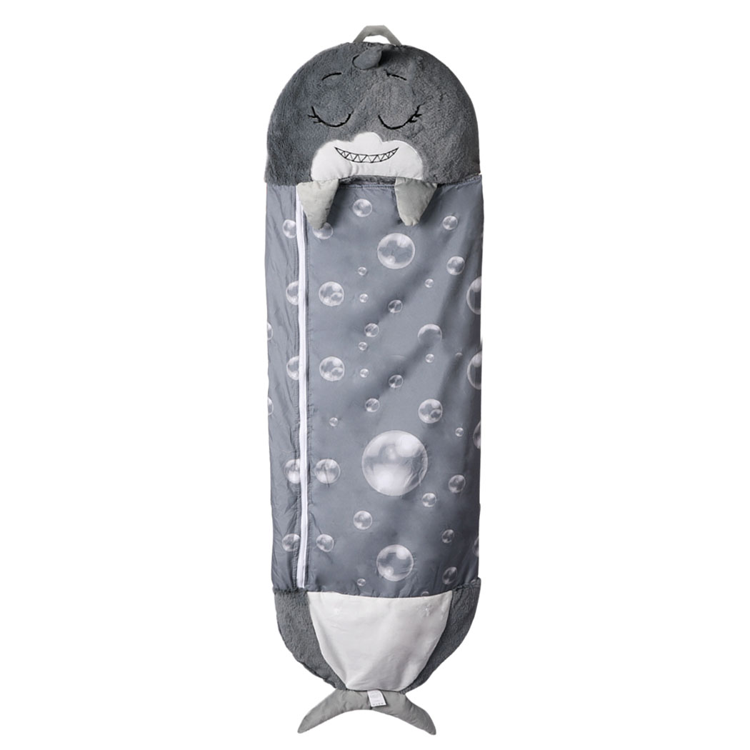 TopSellers-Pillow Sleeping Bag - Large Soft Grey Child Camping Nap