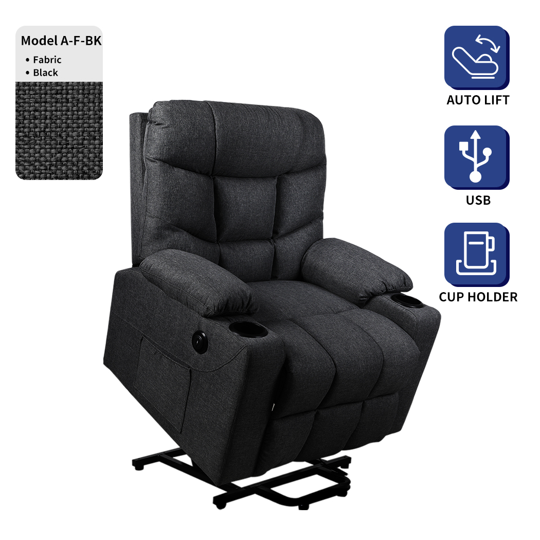 Levede Massage Chair Recliner Chair Armchair Heated Lounge Sofa Elder (Optional) - Picture 13 of 142