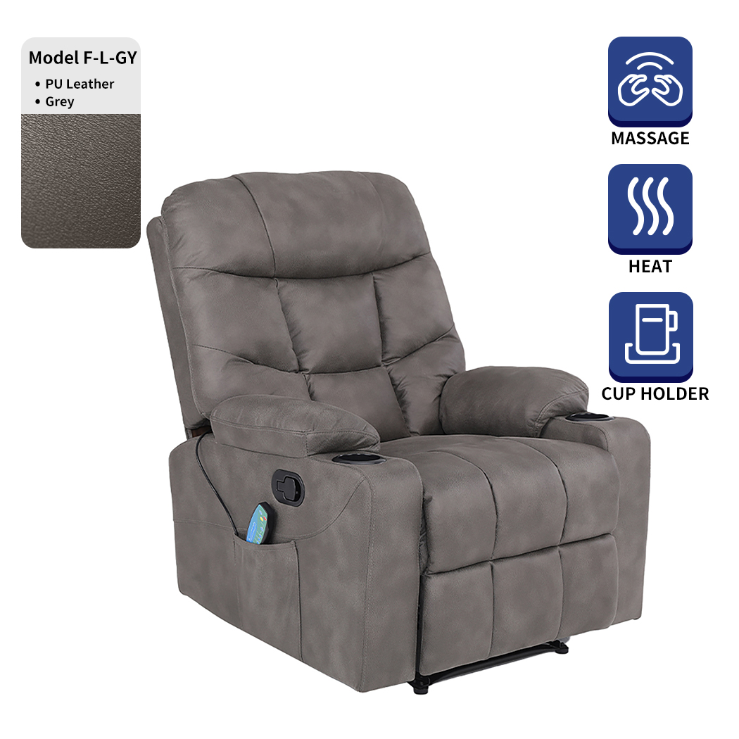 Levede Massage Chair Recliner Chair Armchair Heated Lounge Sofa Elder (Optional) - Picture 121 of 142