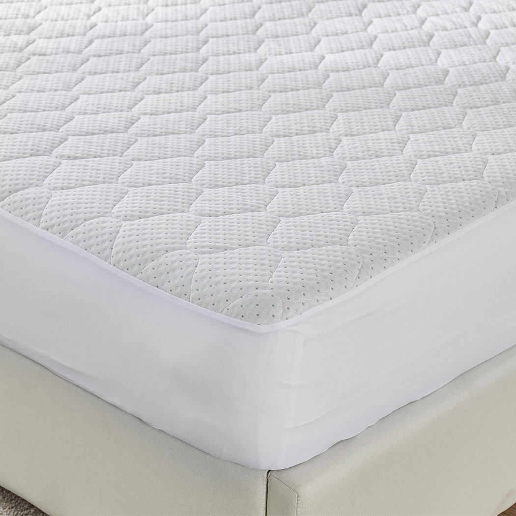 Dreamz Mattress Protector Topper Bamboo Pillowtop Waterproof Cover Double