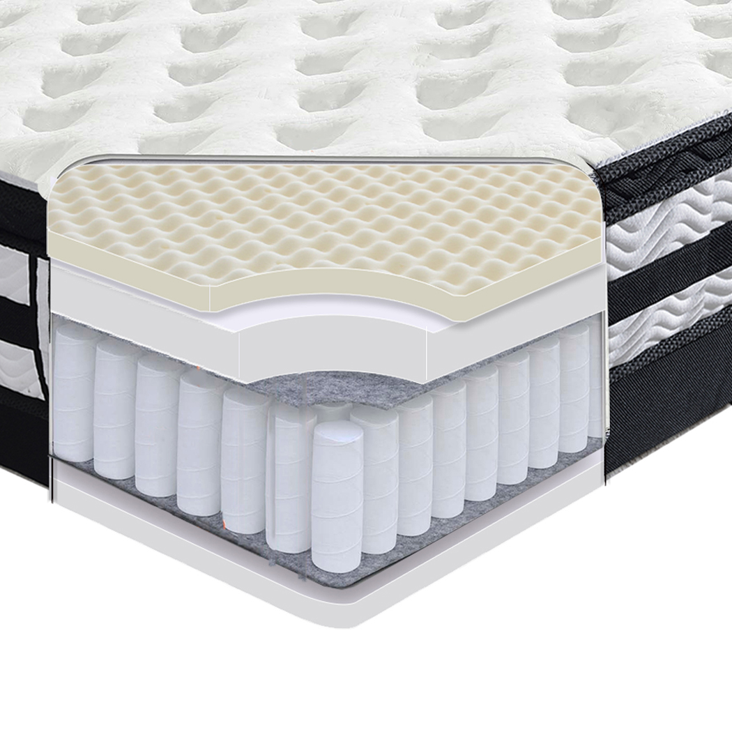 DreamZ 35CM Thickness Euro Top Egg Crate Foam Mattress in King Single Size
