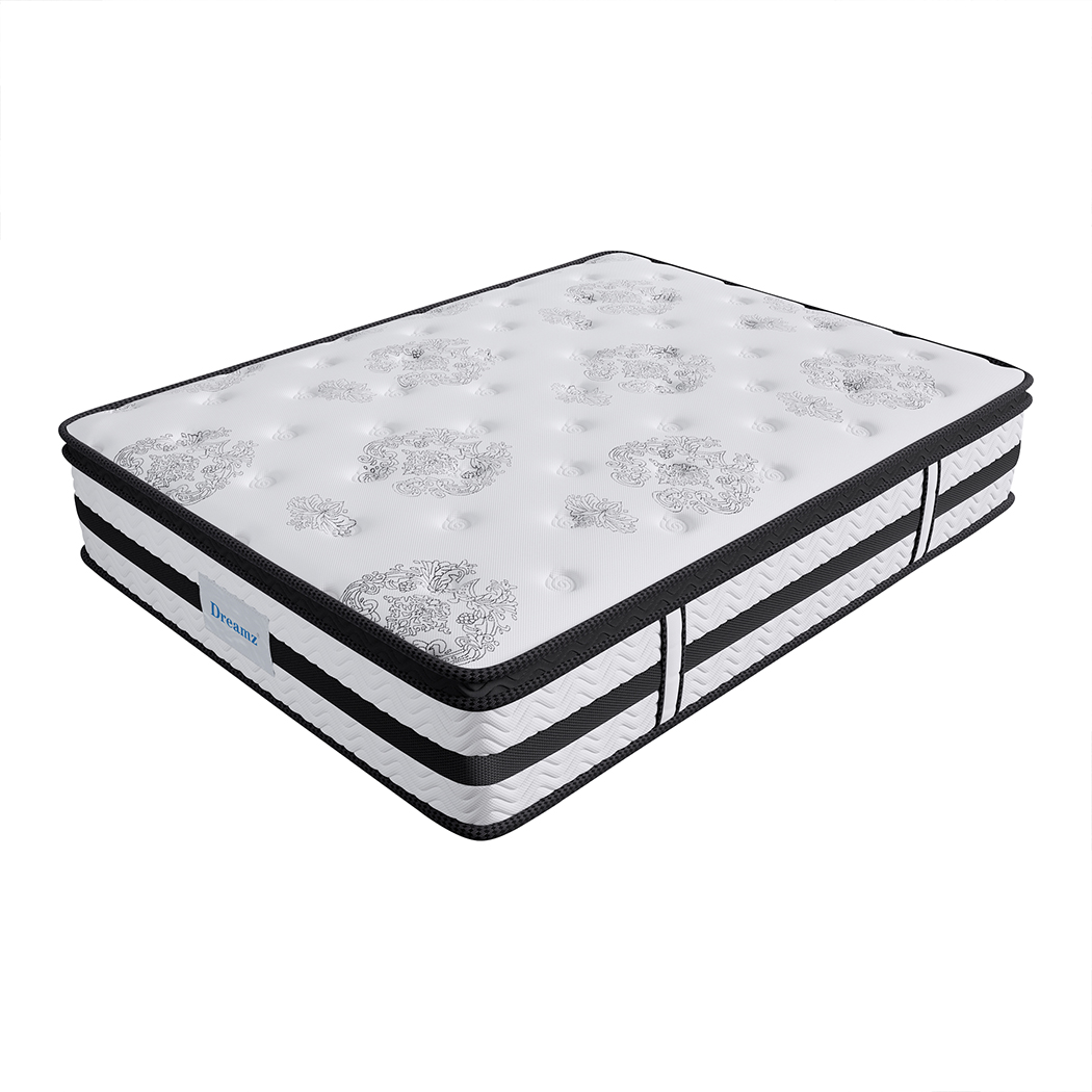 TopSellers-Double Pocket Spring Mattress - 35cm Medium Firm Cool-Gel