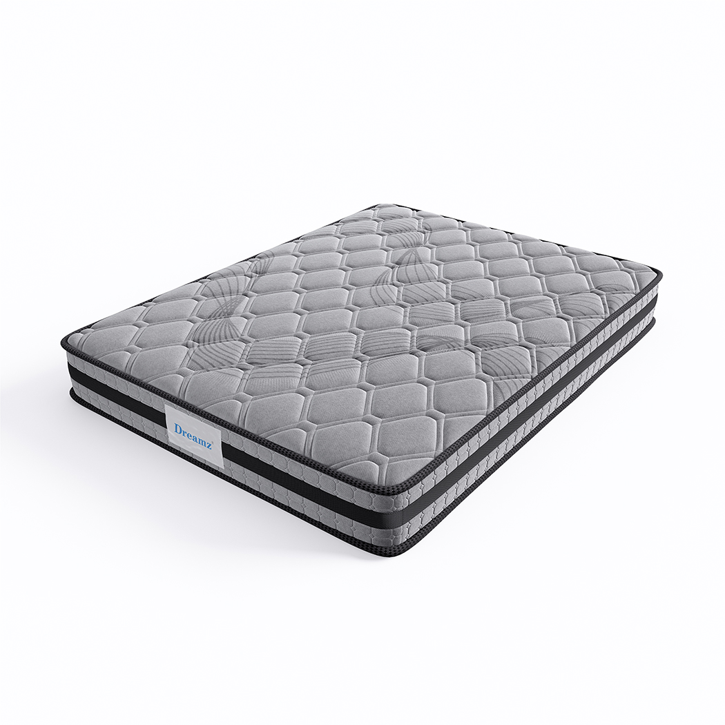 TopSellers-Pocket Spring Mattress - Grey Single Medium Firm Comfort