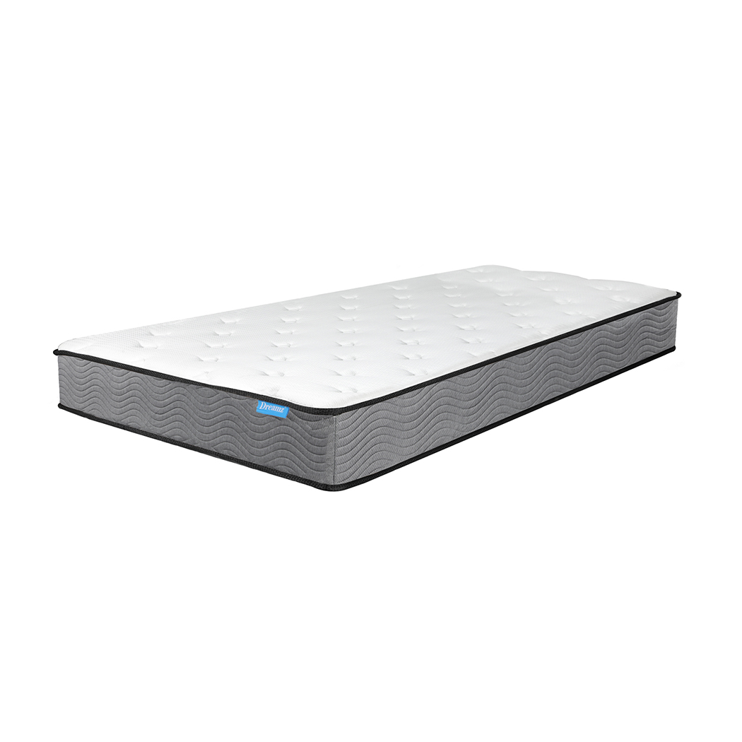 TopSellers-Pocket Spring Mattress - White Single Extra Firm 6 Zone Support