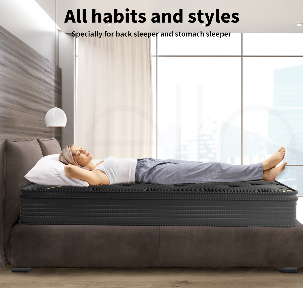 Dreamz Mattress Queen Double King Single Pocket Spring Firm Foam Euro Top Latex - Picture 344 of 417