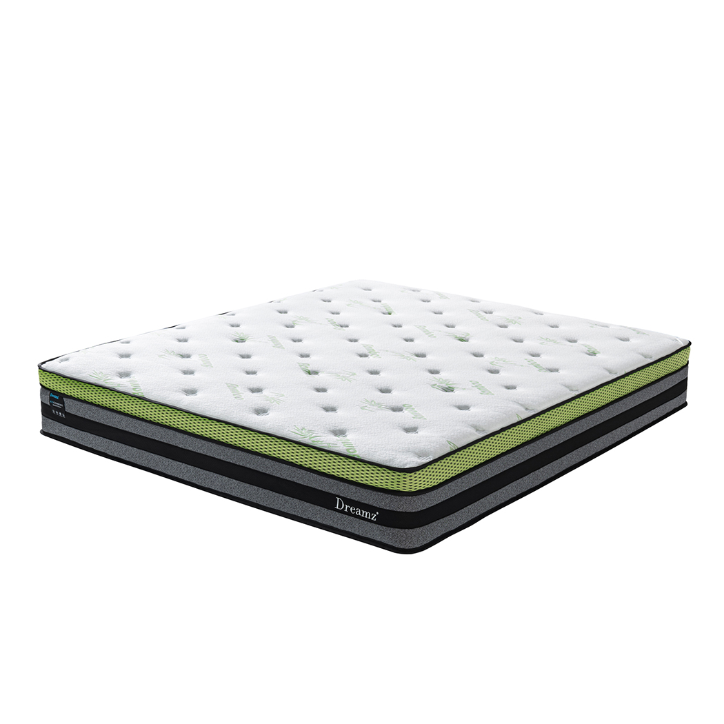 TopSellers-King Cooling Mattress - Eco-friendly Bamboo Cool Gel Sleep 203x183cm