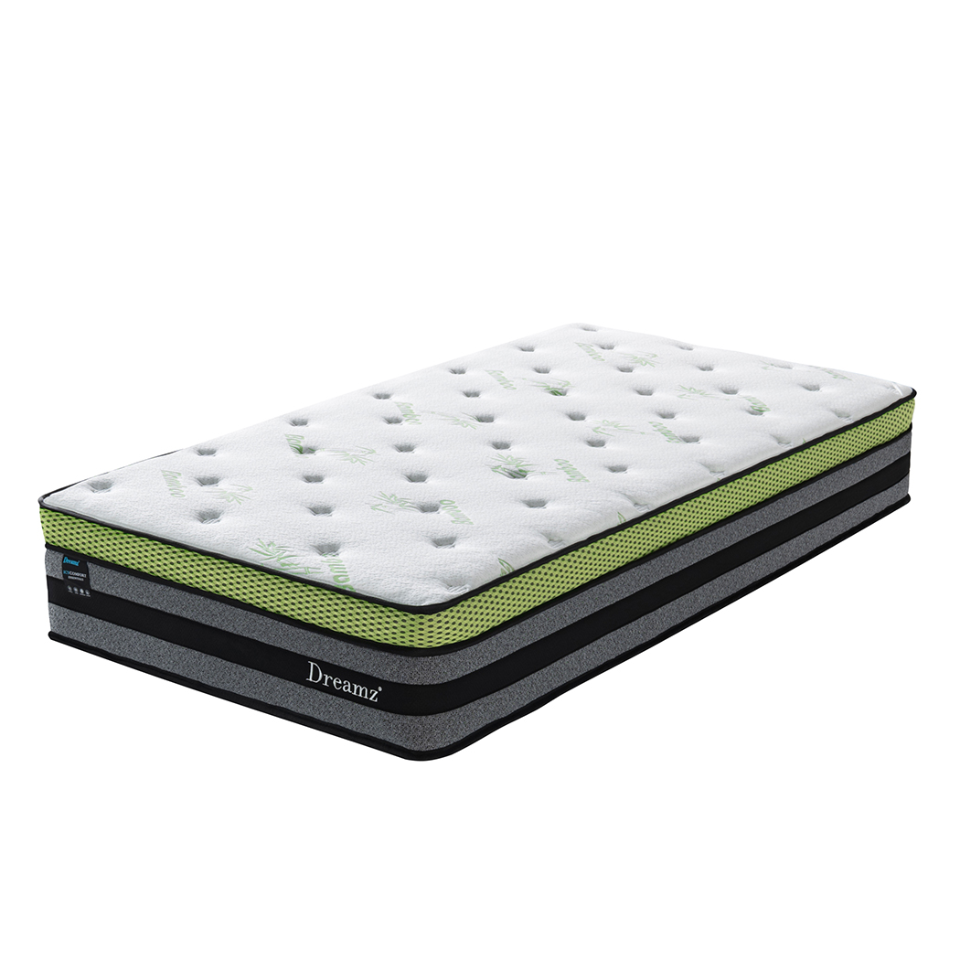 Aplusliving-Cooling Mattress King Single - Eco-Friendly Bamboo Gel Support