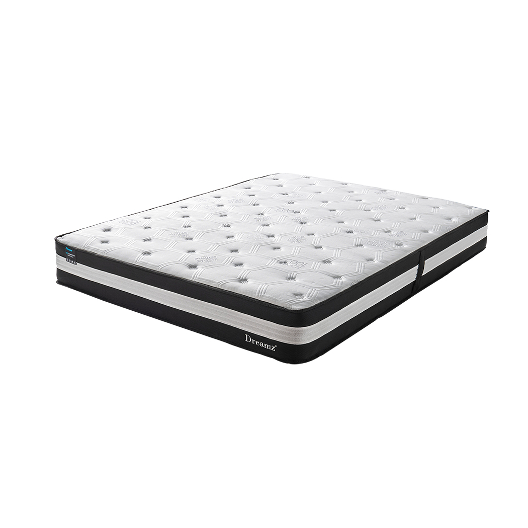 TopSellers-Single Cooling Mattress - 25cm Medium Firm Pocket Spring Gel Sleep