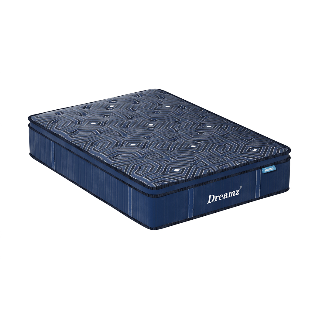 Dreamz Mattress Queen Double King Single Pocket Spring Firm Foam Euro Top Latex - Picture 369 of 417