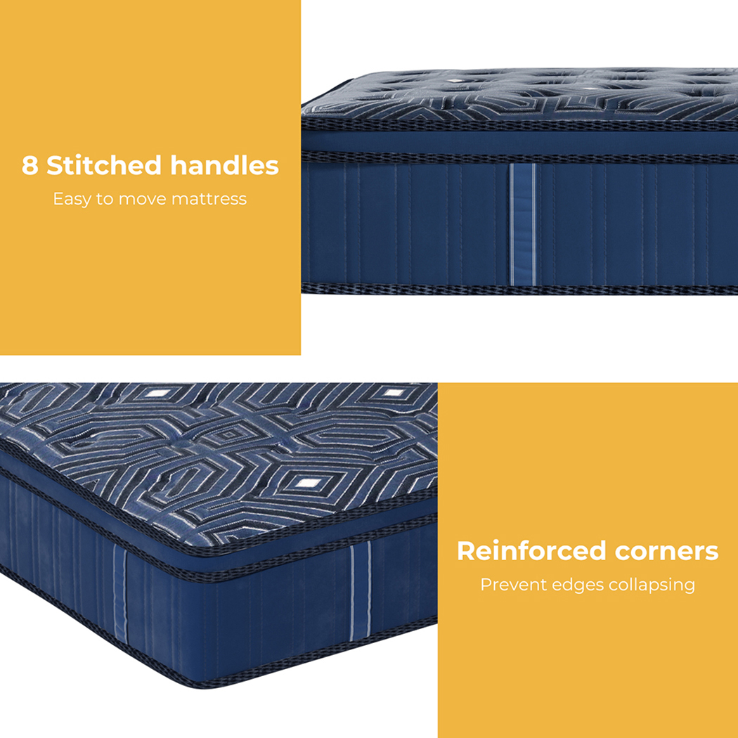 Dreamz Mattress Queen Double King Single Pocket Spring Firm Foam Euro Top Latex - Picture 392 of 417