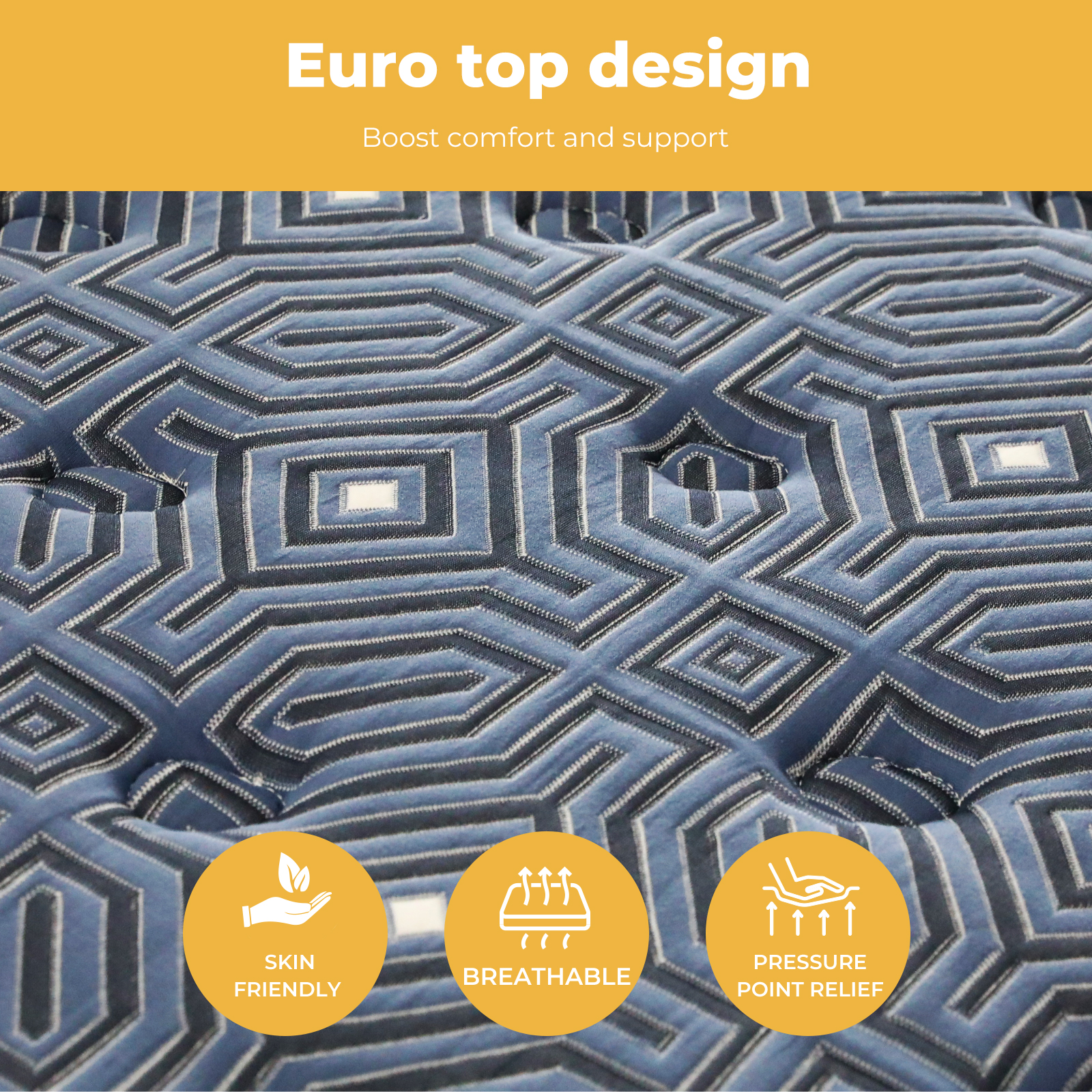 Dreamz Mattress Queen Double King Single Pocket Spring Firm Foam Euro Top Latex - Picture 403 of 417