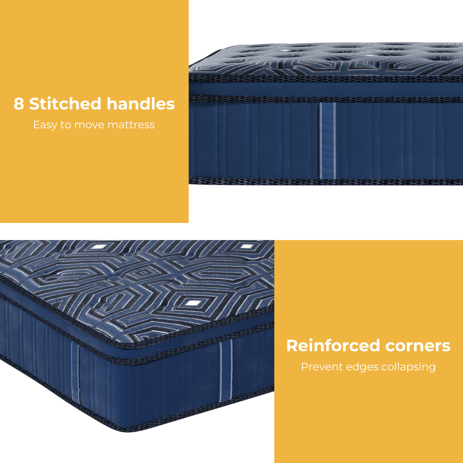 Dreamz Mattress Queen Double King Single Pocket Spring Firm Foam Euro Top Latex - Picture 404 of 417