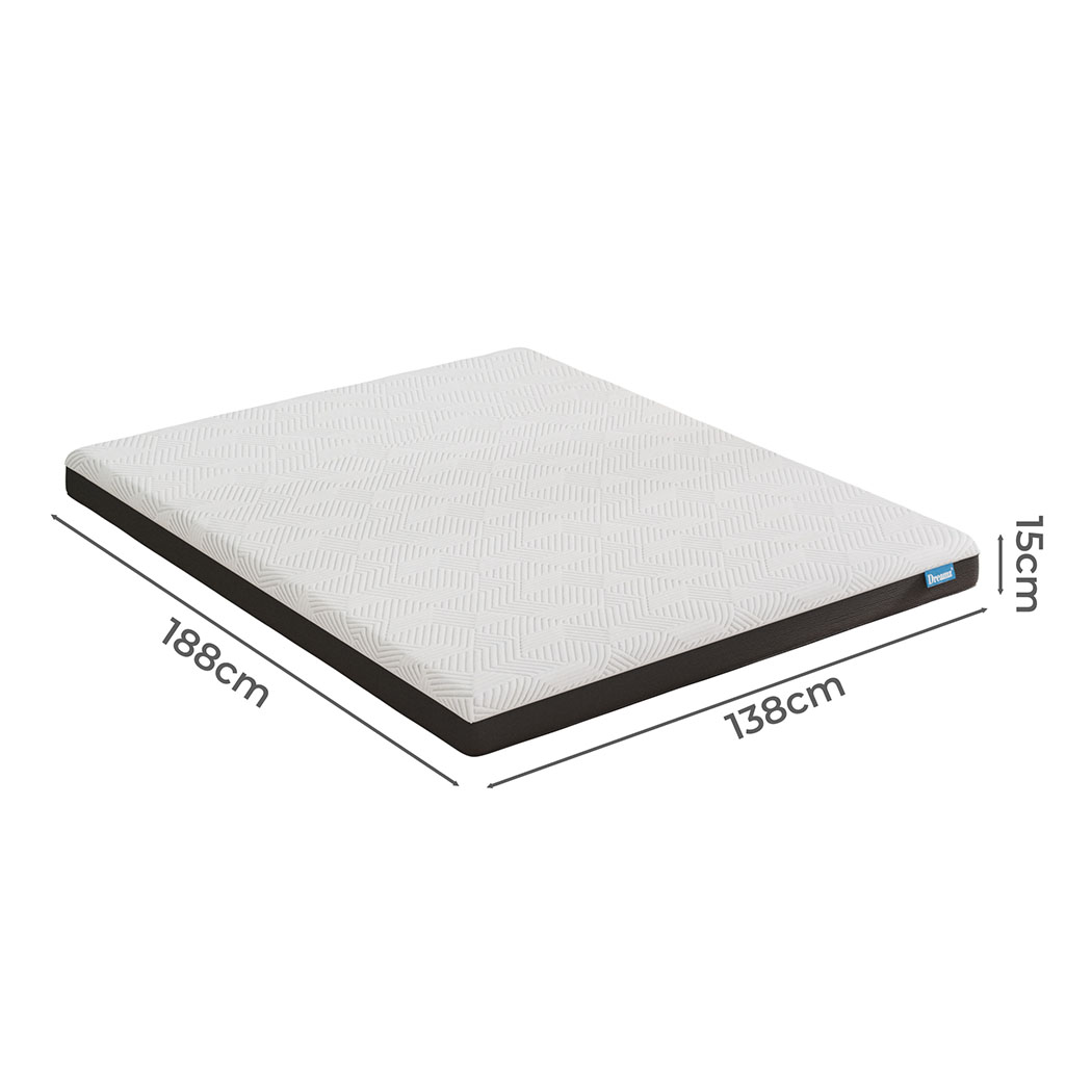 Dreamz Double Bed Mattress Queen Single Soft Gel Memory Foam Cetified Washable - Picture 23 of 48