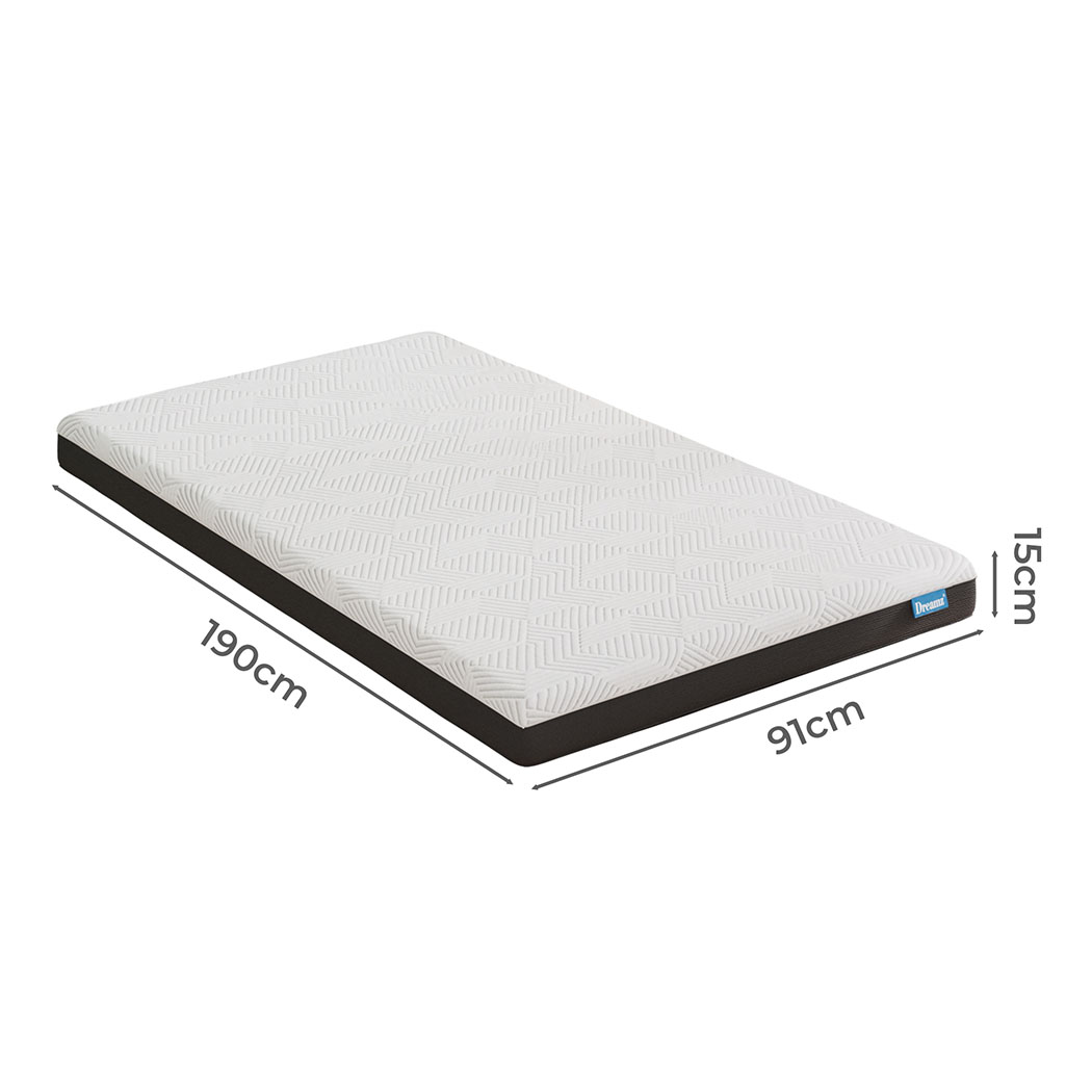 Dreamz Double Bed Mattress Queen Single Soft Gel Memory Foam Cetified Washable - Picture 47 of 48