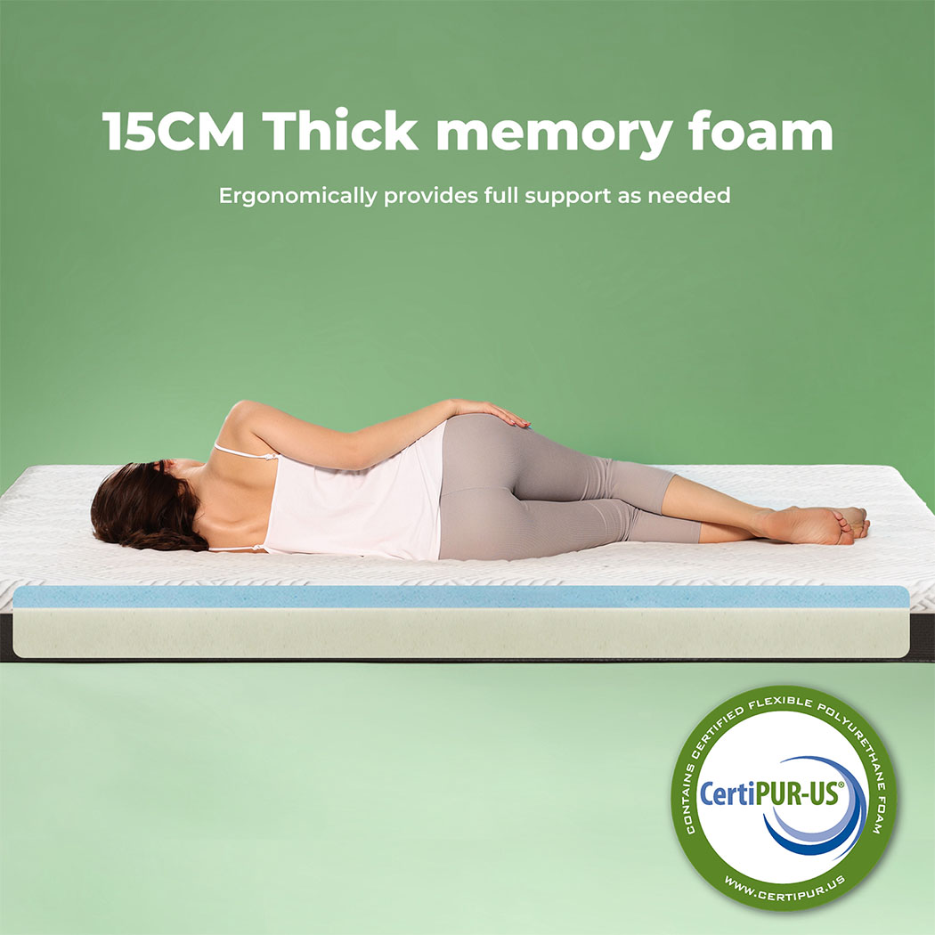 Dreamz Double Bed Mattress Queen Single Soft Gel Memory Foam Cetified Washable - Picture 40 of 48