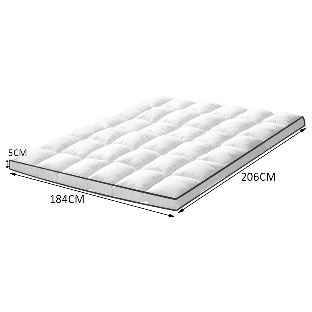 DreamZ Bedding Pillowtop Bed Mattress Topper Mat Pad Protector Cover King