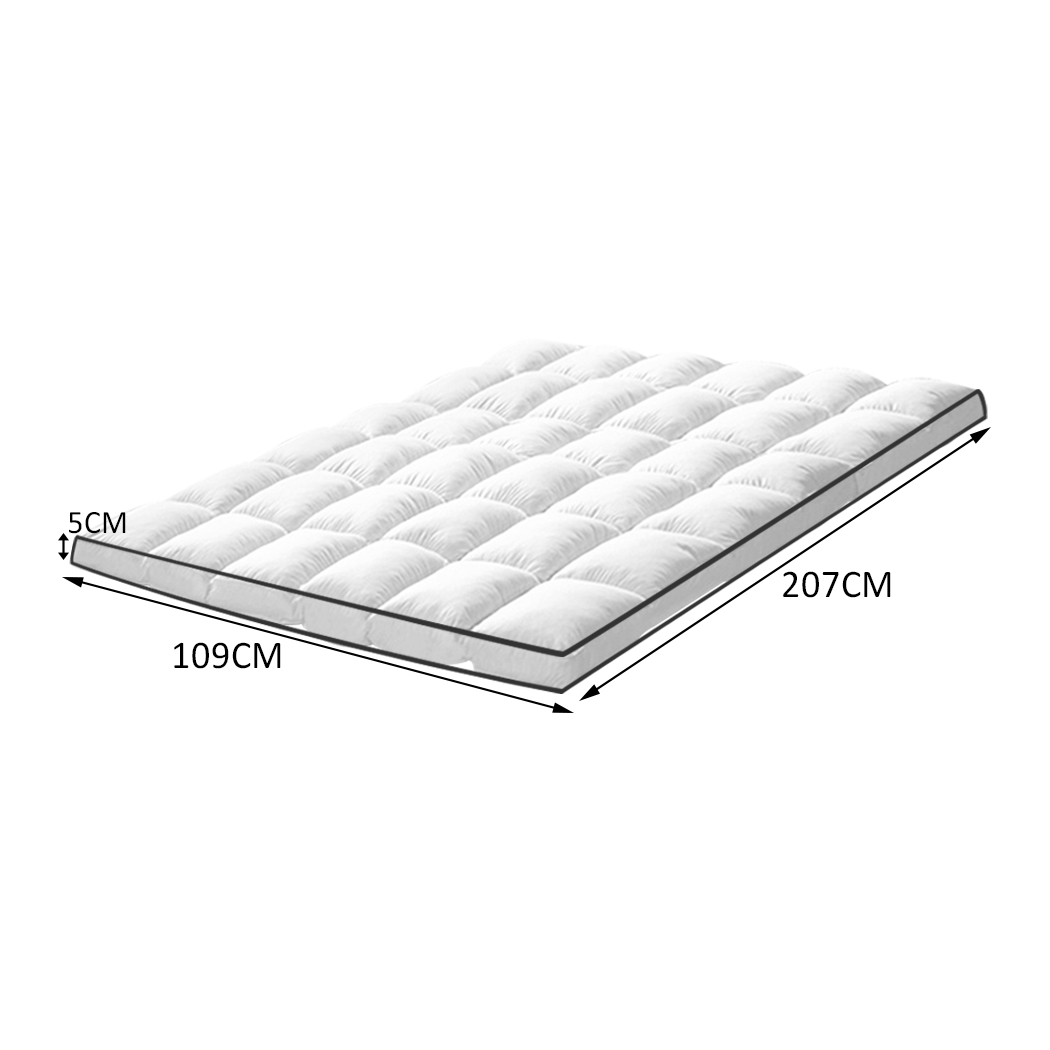 DreamZ Bedding Pillowtop Bed Mattress Topper Mat Pad Protector Cover King Single
