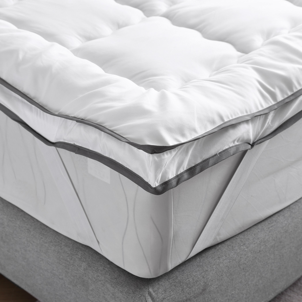 DreamZ Bedding Pillowtop Bed Mattress Topper Mat Pad Protector Cover King Single