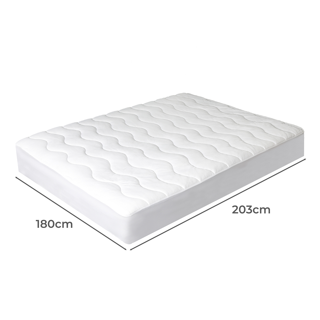 Dreamz Cooling Mattress Topper Protector Summer Bed Cover Pillowtop Pad All Size - Picture 38 of 72
