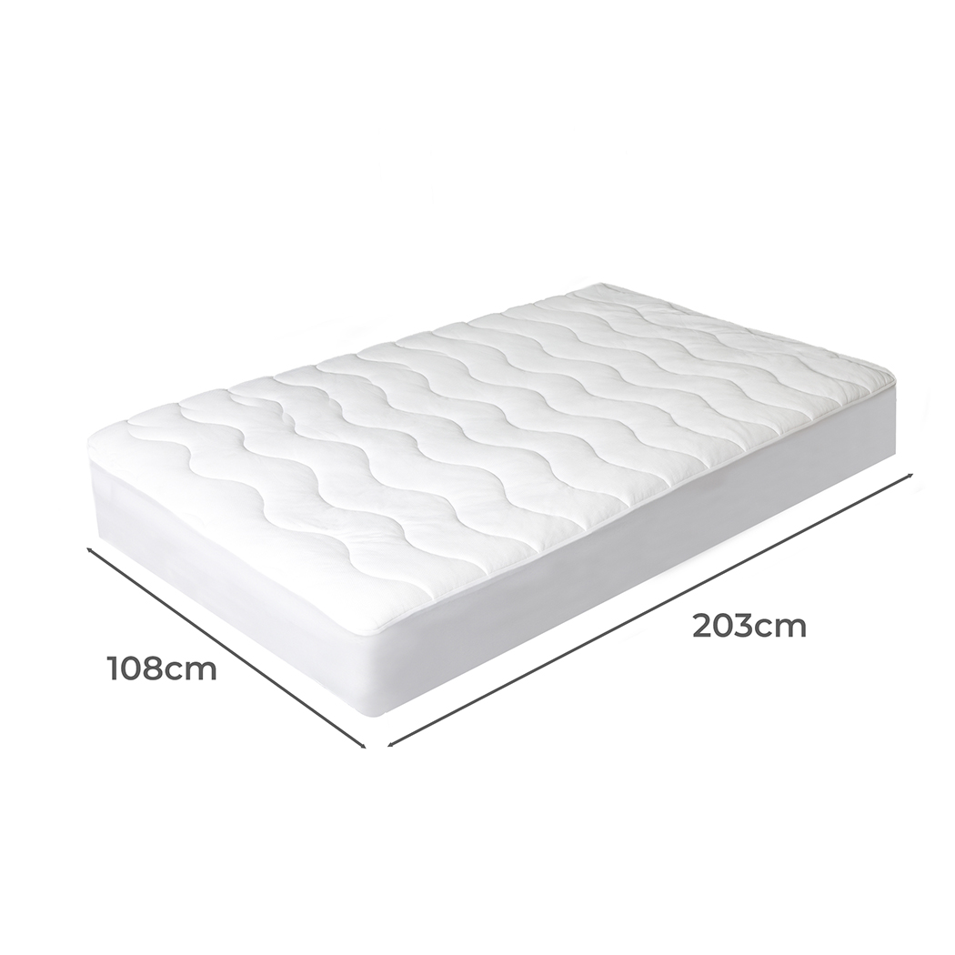 Dreamz Cooling Mattress Topper Protector Summer Bed Cover Pillowtop Pad All Size - Picture 26 of 72