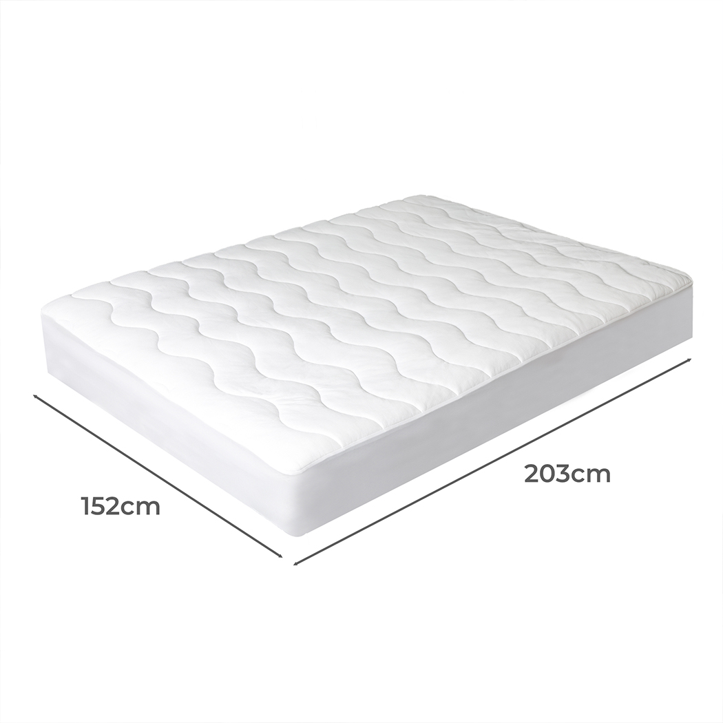 Dreamz Cooling Mattress Topper Protector Summer Bed Cover Pillowtop Pad All Size - Picture 50 of 72