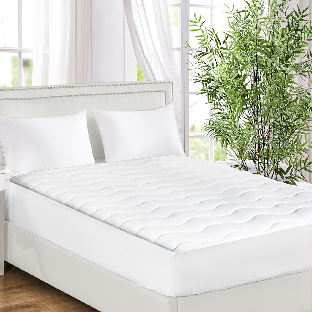 Dreamz Cooling Mattress Topper Protector Summer Bed Cover Pillowtop Pad All Size - Picture 61 of 72