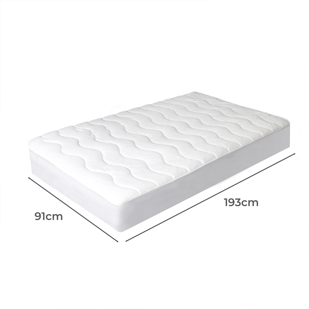 Dreamz Cooling Mattress Topper Protector Summer Bed Cover Pillowtop Pad All Size - Picture 62 of 72