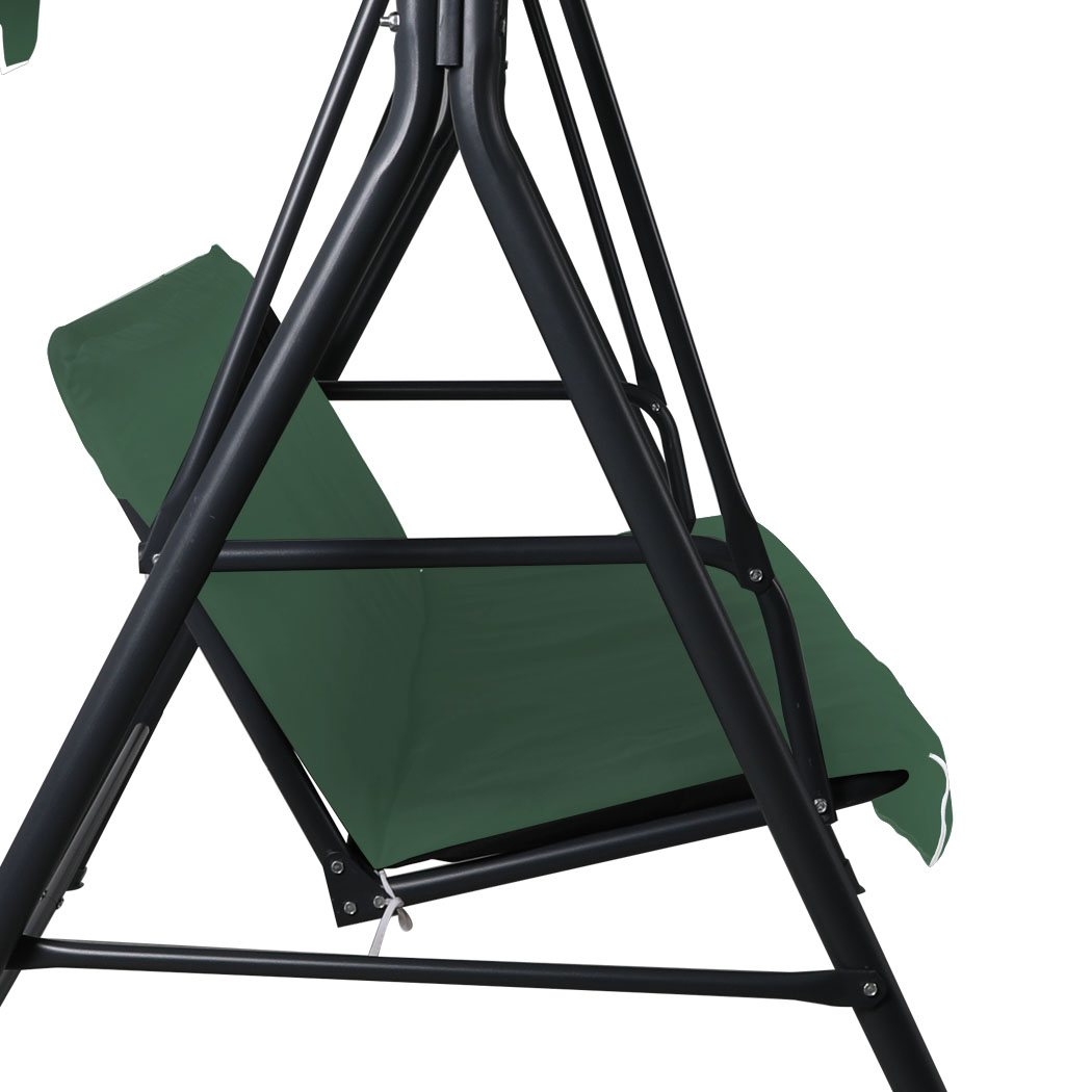 Levede Swing Chair Hammock Outdoor Furniture Garden Canopy Cushion Bench Green
