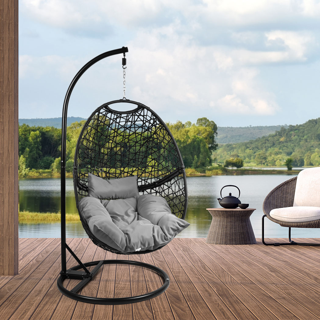 Levede Hanging Swing Egg Chair Outdoor Furniture Hammock Pod Patio Cushion Seat