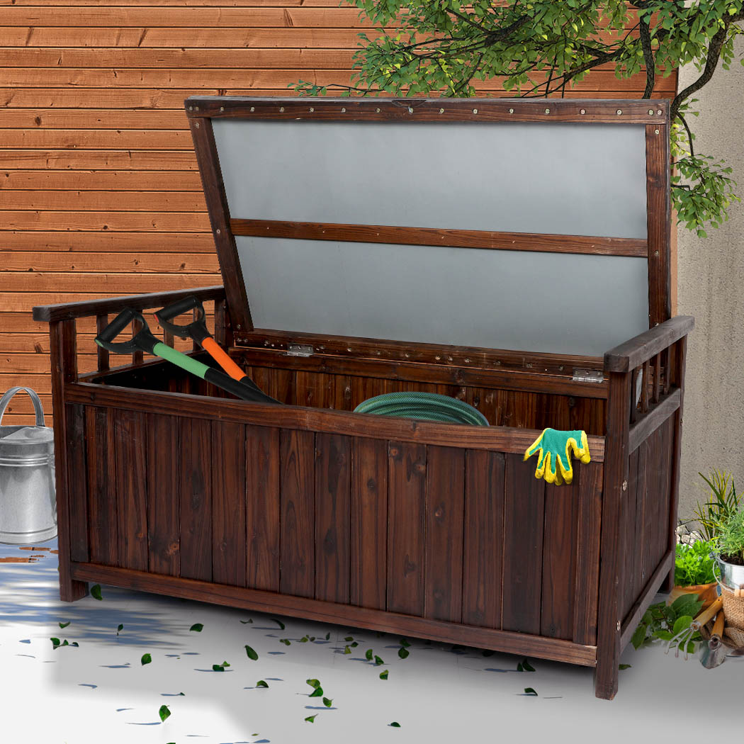 Levede Outdoor Storage Box Garden Bench Tool Toy Chest Furniture Container Shed