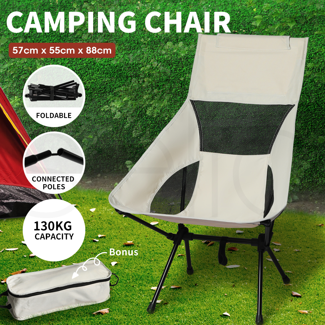 Camping Chair Folding Outdoor Portable Lightweight Fishing Chairs Beach Picnic - Picture 23 of 30
